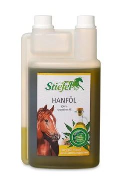 Stiefel 100% natürliches Hanföl, 1l* Ergänzungsfuttermittel Für Pferde