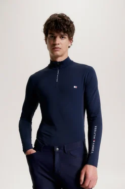 Tommy Hilfiger Equestrian 1/4 Zip Thermo Herren Langarm-Shirt*Herren Shirts & Polos Für Herren