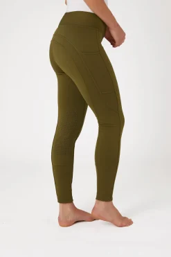 Horze Active Damen Winter Kniebesatzreitleggings mit Handytasche*Damen Thermoreithosen Und -Reitleggins Für Damen