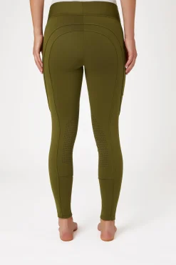 Horze Active Damen Winter Kniebesatzreitleggings mit Handytasche*Damen Thermoreithosen Und -Reitleggins Für Damen