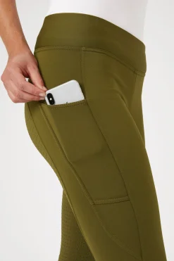 Horze Active Damen Winter Vollbesatzreitleggings mit Handytasche*Damen Thermoreithosen Und -Reitleggins Für Damen