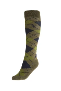 Horze Alana karierte Winterreitstrümpfe* Kniestrümpfe & Reitsocken