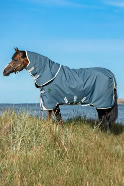 Horseware Amigo AmEco 12 Plus Weidedecke mit abnehmbarem Halsteil, 100g* Leichte Weidedecken