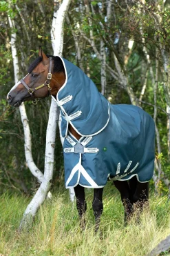Horseware Amigo AmEco 12 Plus Weidedecke mit abnehmbarem Halsteil, 0 g* Leichte Weidedecken