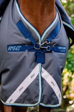 Horseware Amigo Bravo 12 Plus Weidedecke mit abnehmbarem Hals, 400g* Mittelschwere & Schwere Winterdecken