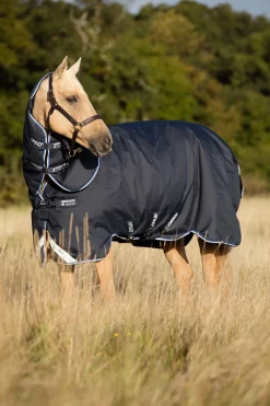 Horseware Amigo Bravo 12 Plus Weidedecke mit abnehmbarem Halsteil, 0g* Leichte Weidedecken