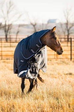 Horseware Amigo Bravo 12 Plus Weidedecke mit abnehmbarem Hals, 400g* Mittelschwere & Schwere Winterdecken