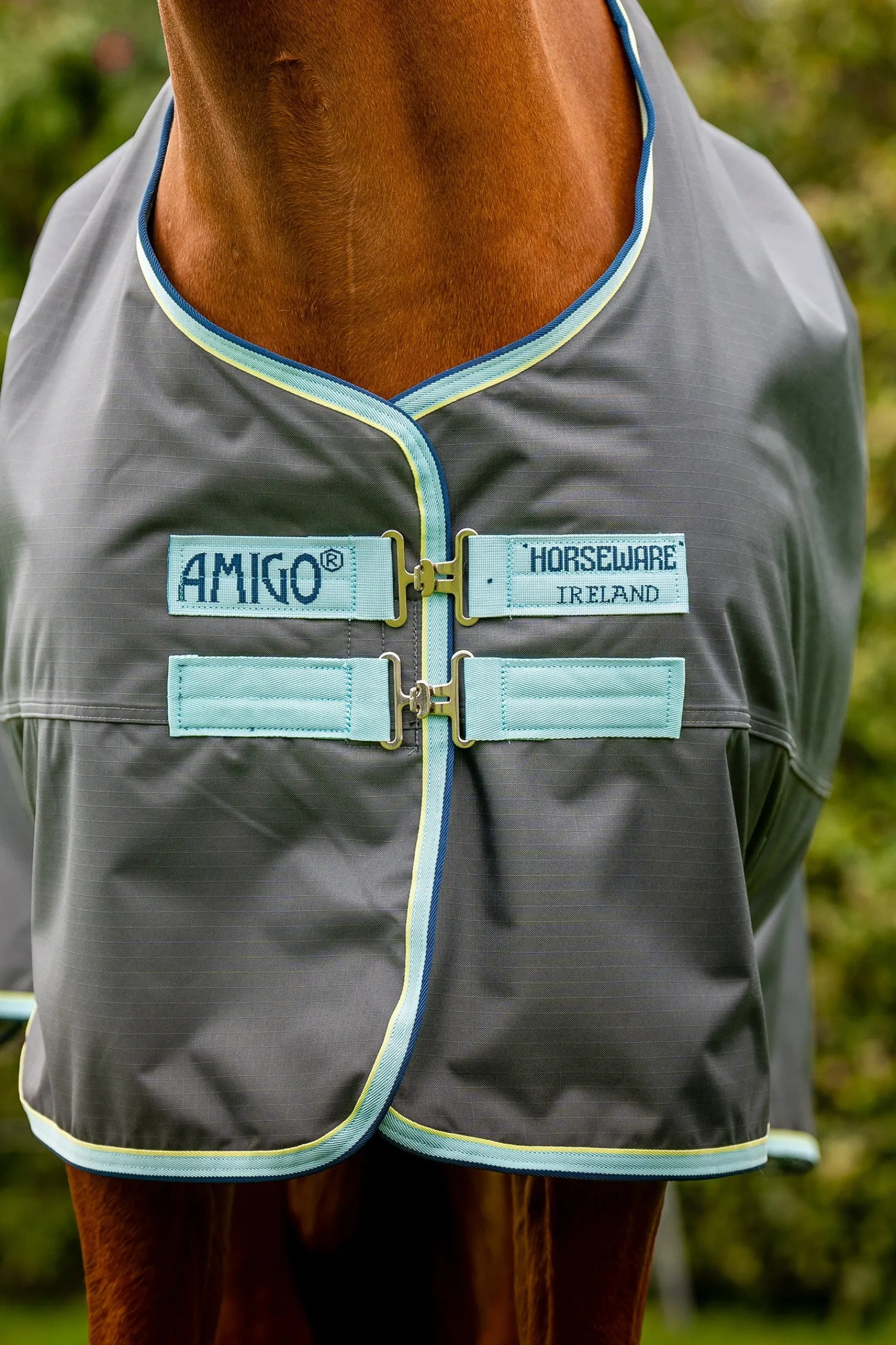 Horseware Amigo Hero Ripstop Weidedecke mit Fleecefutter, 50g* Leichte Weidedecken