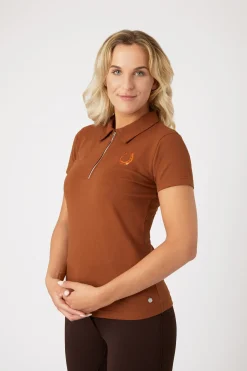 Horze Amy Damen Kurzarm-Poloshirt mit Baumwollstretch*Damen Shirts & Polos Für Damen