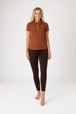 Horze Amy Damen Kurzarm-Poloshirt mit Baumwollstretch*Damen Shirts & Polos Für Damen