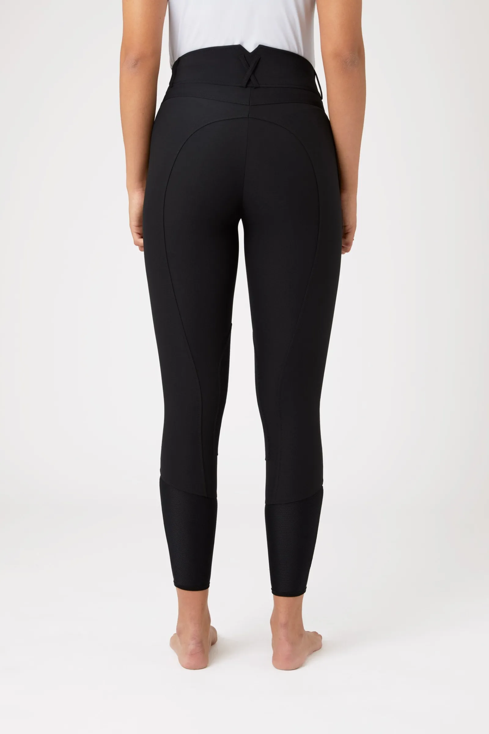 Horze Angelina Leichte Damen Stretch-Reithose mit Lederkniebesatz*Damen Reithose Für Damen Mit Kniebesatz