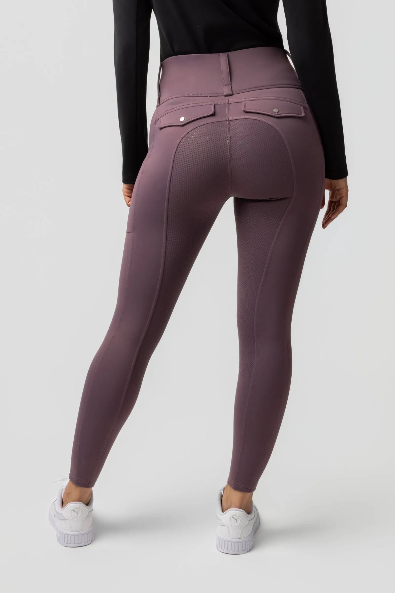 Horze Anya Damen Hybrid Thermo-Reithose mit Fullgrip*Damen Reitleggings Für Damen