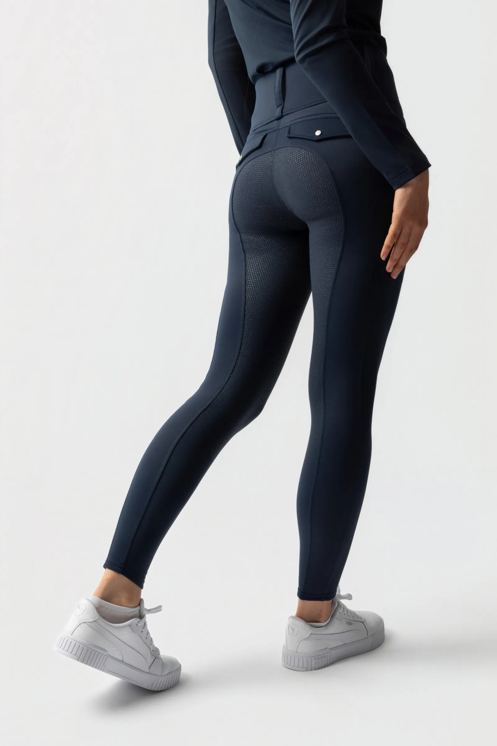 Horze Anya Damen Hybrid Thermo-Reithose mit Fullgrip*Damen Reitleggings Für Damen