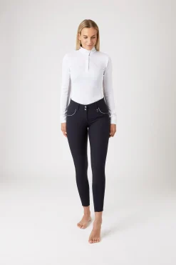 Horze Aubrey Damen Reithose mit Silikonvollbesatz und hohem Bund*Damen Reithose Für Damen Mit Vollbesatz