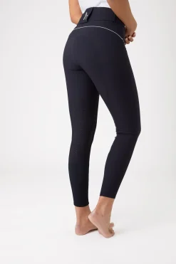 Horze Aubrey Damenreithose mit Kniebesatz und hohem Bund*Damen Reithose Für Damen Mit Kniebesatz