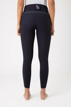 Horze Aubrey Damenreithose mit Kniebesatz und hohem Bund*Damen Reithose Für Damen Mit Kniebesatz