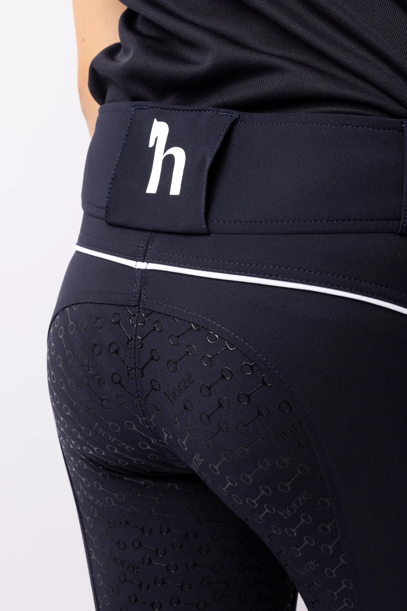 Horze Aubrey Kinder Reithose mit Vollbesatz mit Silikon und hohem Bund*Kinder Reithosen Für Kinder