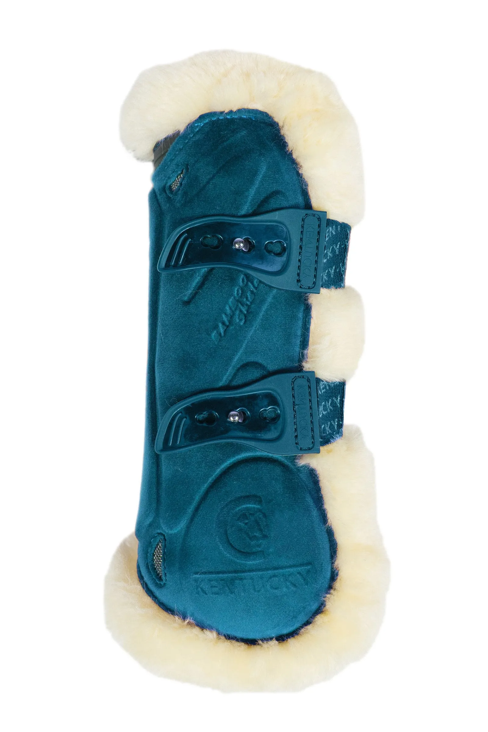 Kentucky Horsewear Bamboo Elastik Gamaschen mit veganem Lammfell* Gamaschen