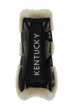 Kentucky Horsewear Bamboo Elastik Gamaschen mit veganem Lammfell* Gamaschen