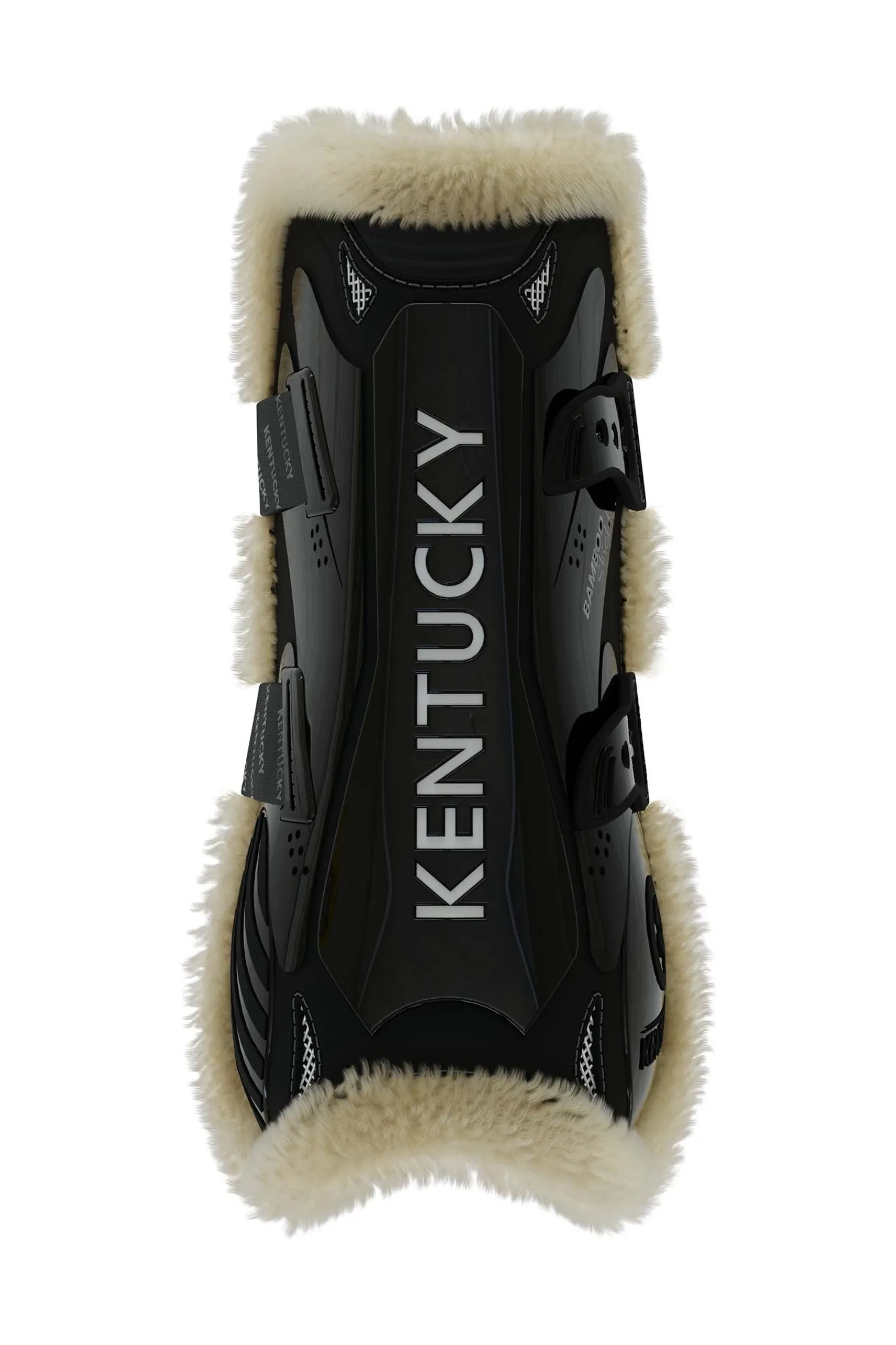 Kentucky Horsewear Bamboo Elastik Gamaschen mit veganem Lammfell* Gamaschen