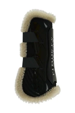 Kentucky Horsewear Bamboo Elastik Gamaschen mit veganem Lammfell* Gamaschen