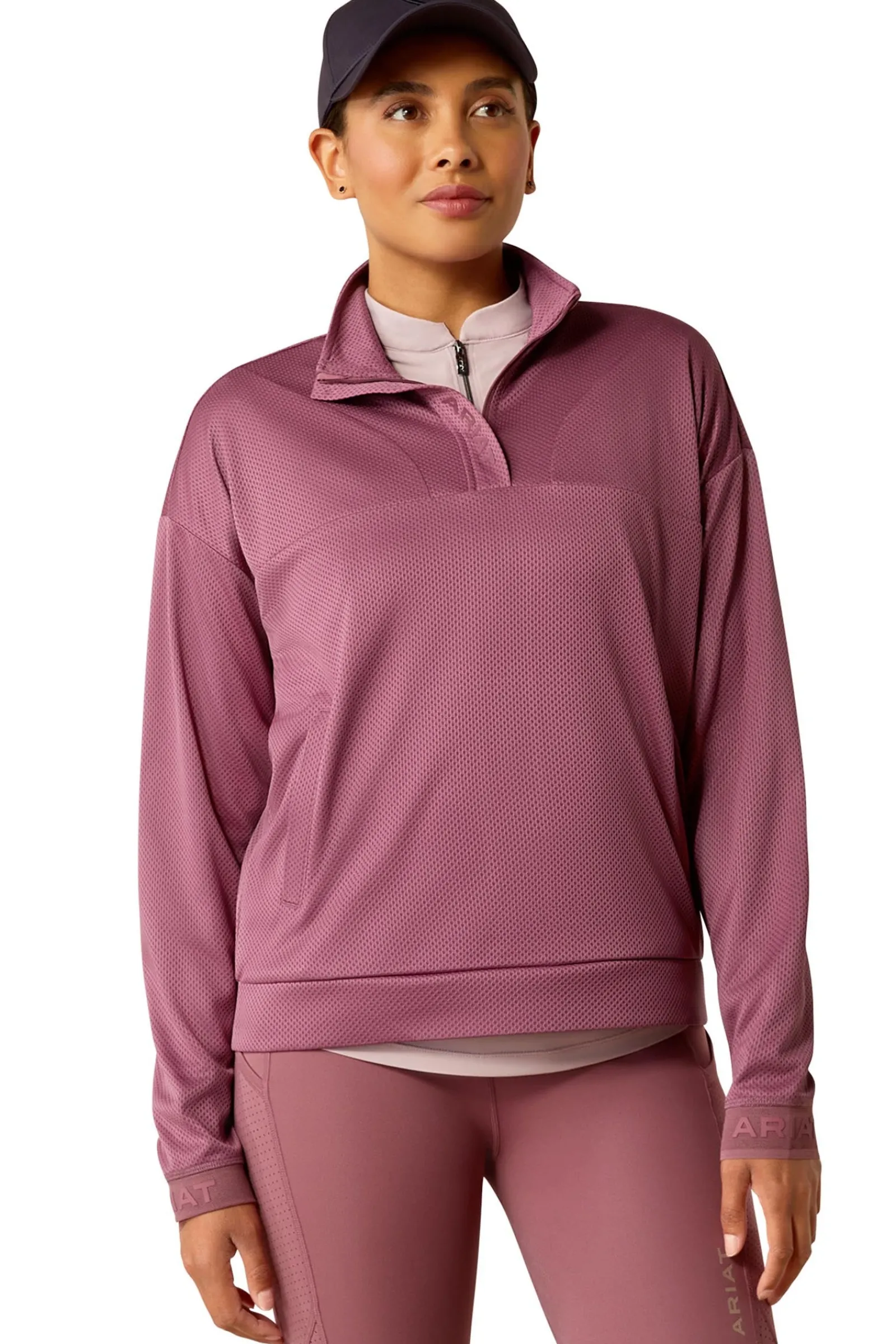 Ariat Breathe Damen Sweatshirt mit 1/2 Reißverschluss*Damen Shirts & Polos Für Damen