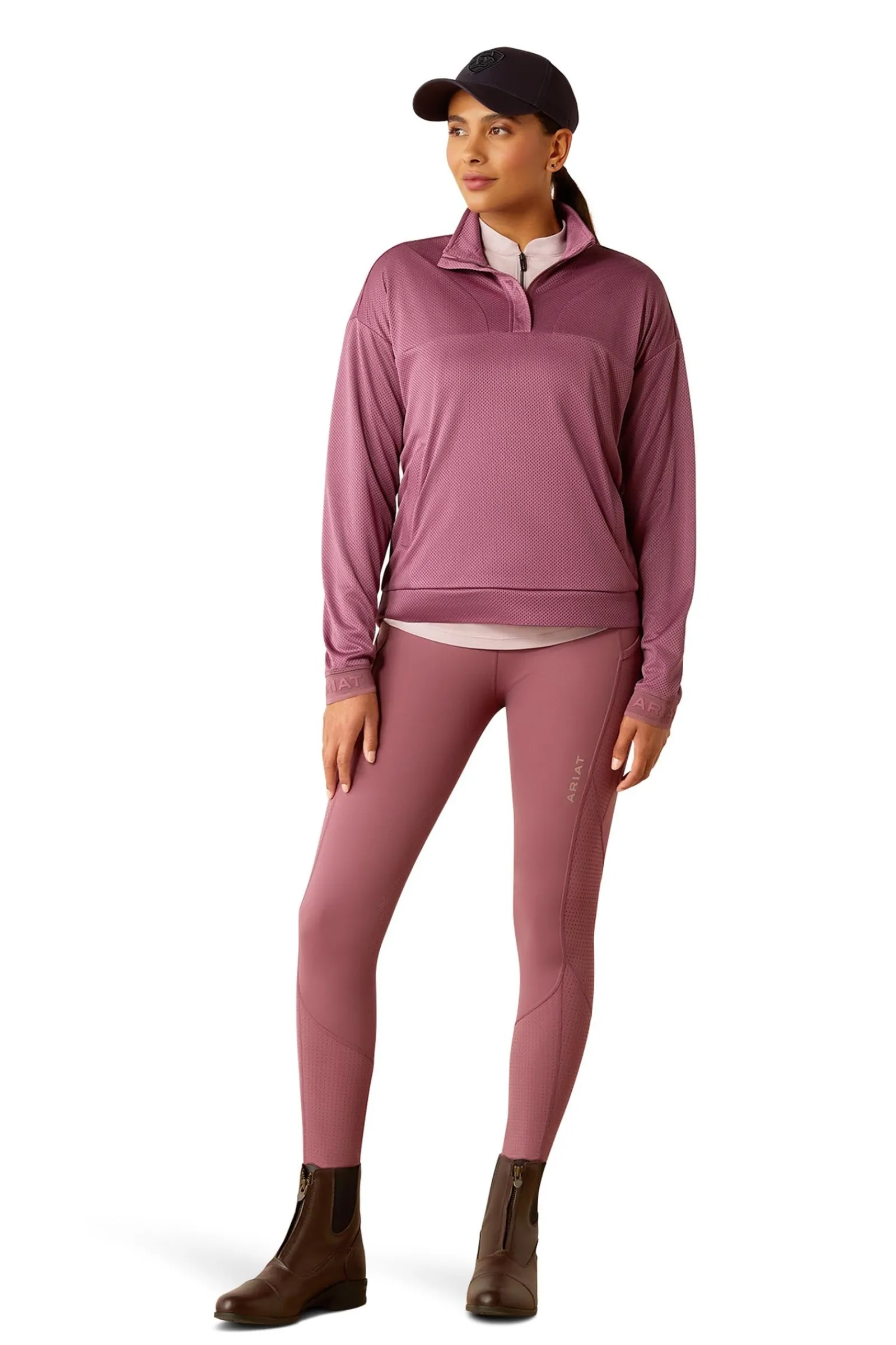 Ariat Breathe Damen Sweatshirt mit 1/2 Reißverschluss*Damen Shirts & Polos Für Damen