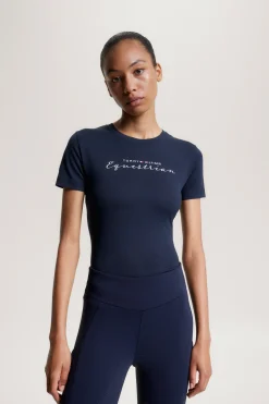 Tommy Hilfiger Equestrian Brooklyn Kurzarm-T-Shirt mit Motiv*Damen Shirts & Polos Für Damen