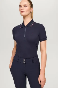 Tommy Hilfiger Equestrian Camden Damenpolo mit Reißverschluss*Damen Shirts & Polos Für Damen
