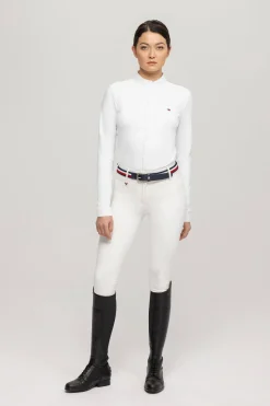 Tommy Hilfiger Equestrian Charlotte Damen Turniershirt mit Knopfleiste*Damen Shirts & Polos Für Damen