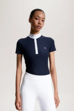 Tommy Hilfiger Equestrian Chelsea Kühlendes Kurzarm-Poloshirt mit Logo*Damen Shirts & Polos Für Damen