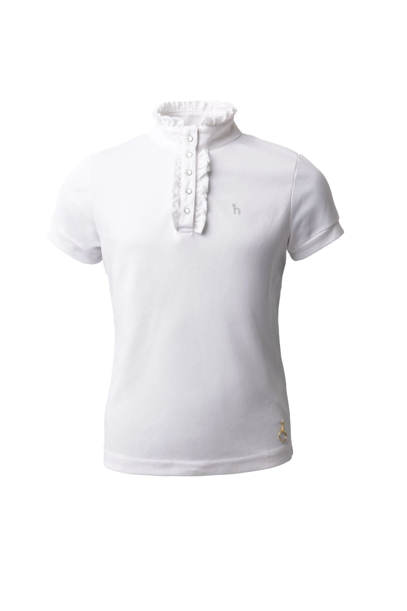 Horze Christel Kinder Turniershirt mit Kurzarm und Rüschen*Kinder Shirts & Polos Für Kinder