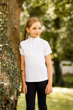 Horze Christel Kinder Turniershirt mit Kurzarm und Rüschen*Kinder Shirts & Polos Für Kinder