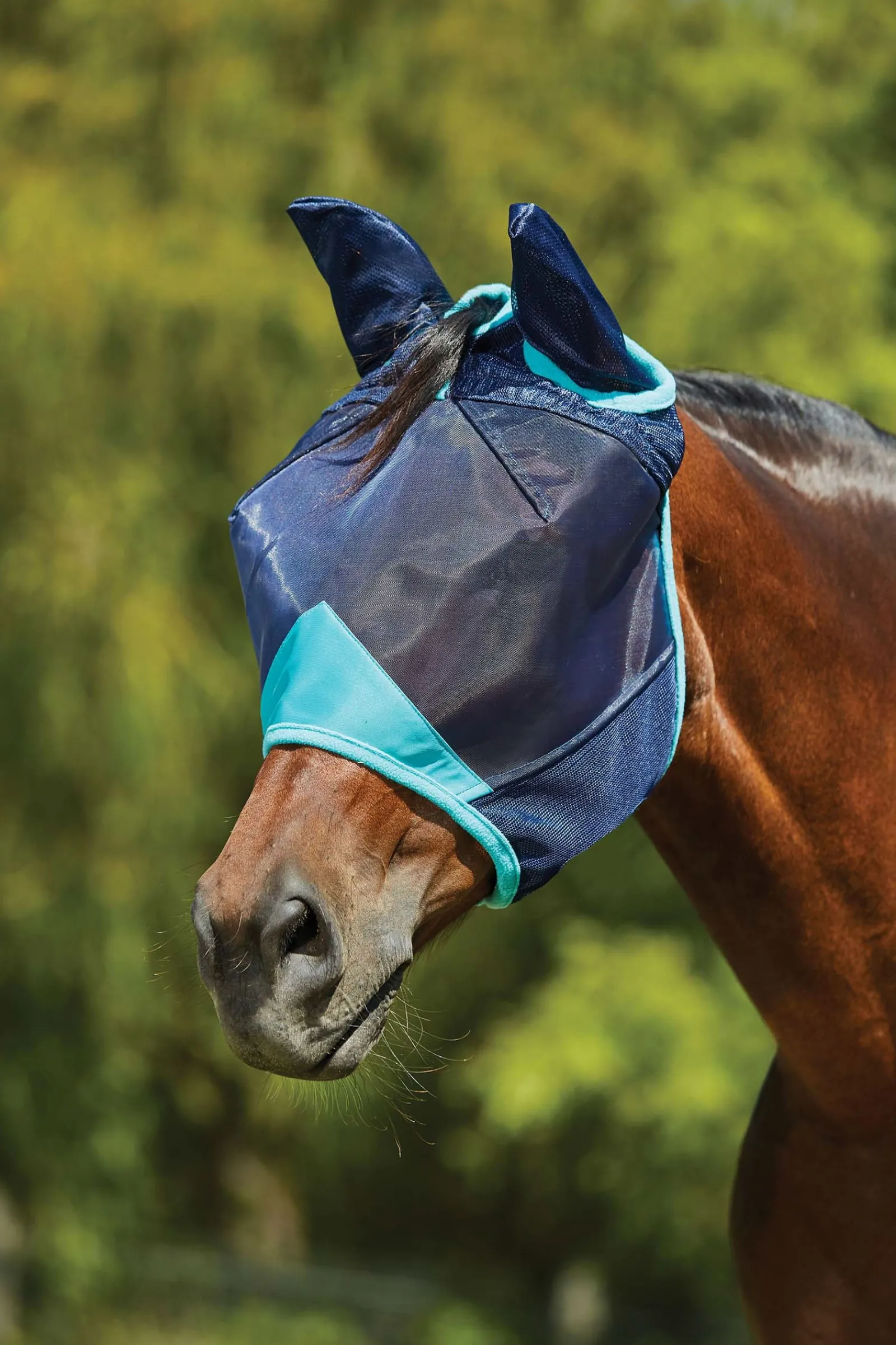 Weatherbeeta Comfitec Deluxe Fine Mesh Fliegenmaske mit Ohren* Fliegenmasken & Fliegenfransen