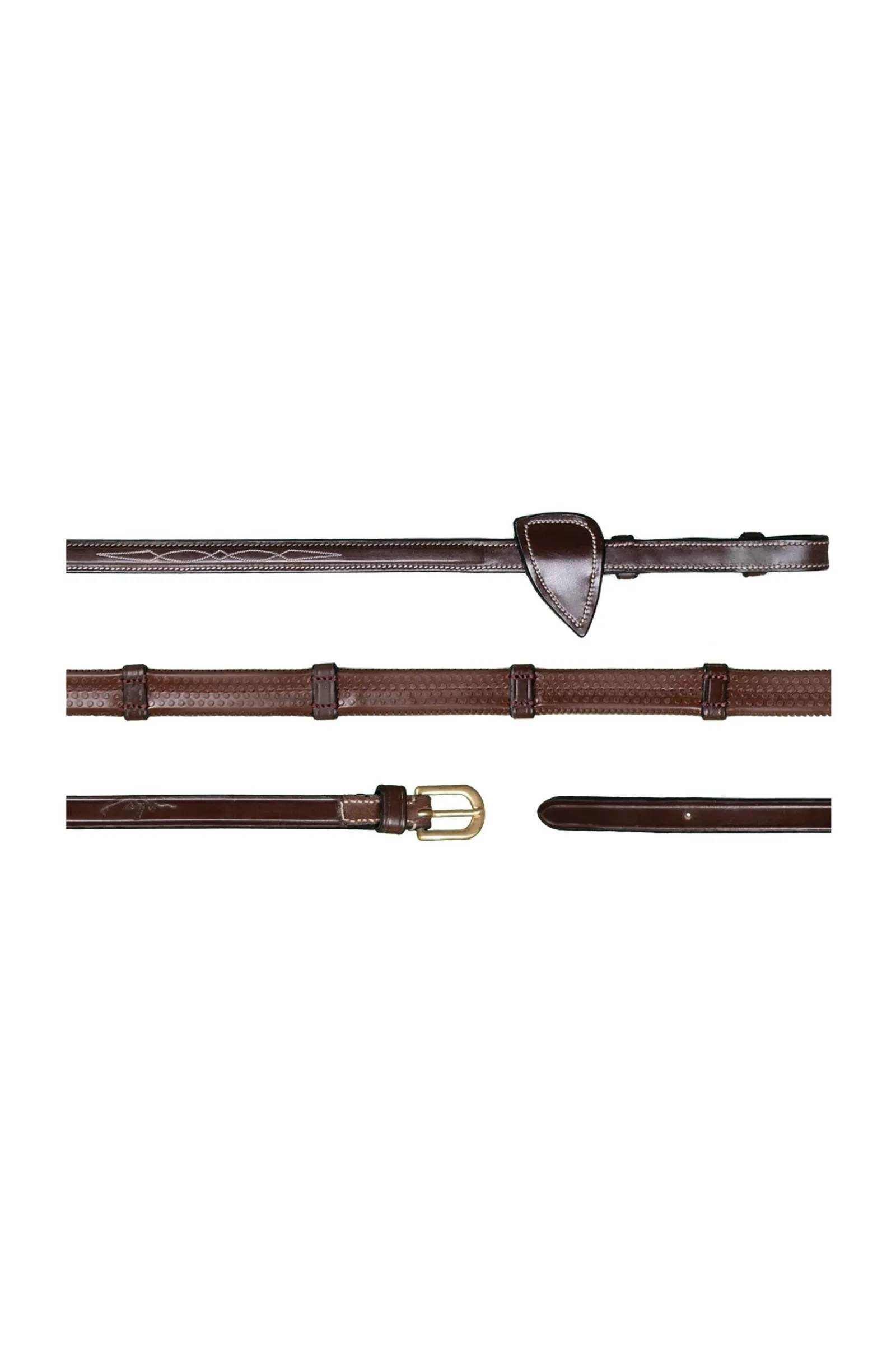 Dy'on D Collection Gummizügel (13 mm) mit 7 Lederstegen* Zügel