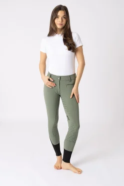 Horze Damen Reithose mit Silikonvollbesatz und hohem Bund*Damen Reithose Für Damen Mit Vollbesatz