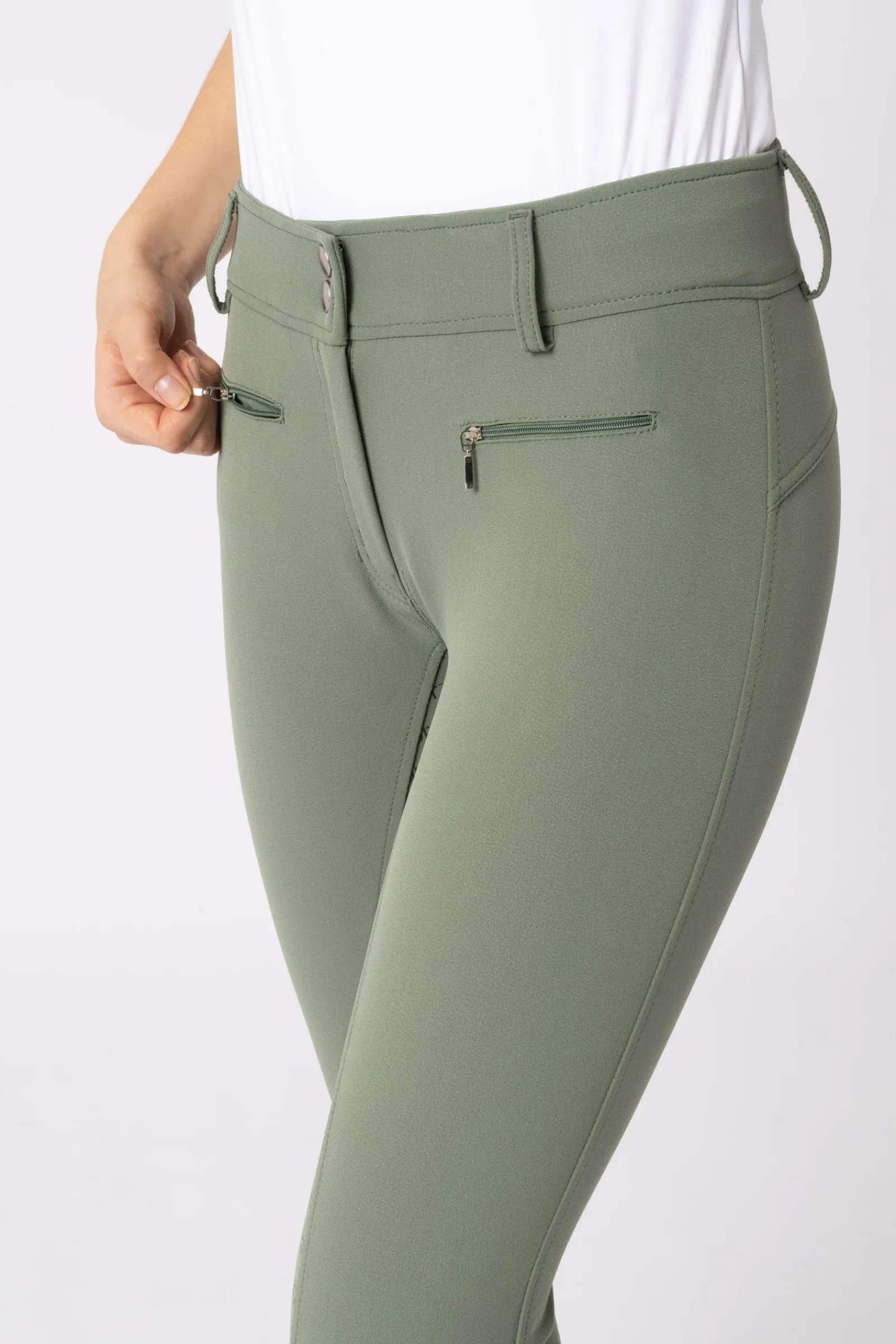 Horze Damen Reithose mit Silikonvollbesatz und hohem Bund*Damen Reithose Für Damen Mit Vollbesatz