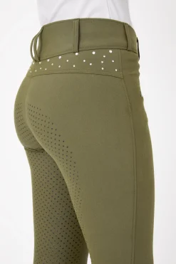 Horze Damen Vollbesatzreithose mit hohem Bund und Kristallen*Damen Reithose Für Damen Mit Vollbesatz