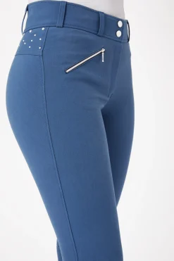 Horze Damen Vollbesatzreithose mit hohem Bund und Kristallen*Damen Reithose Für Damen Mit Vollbesatz