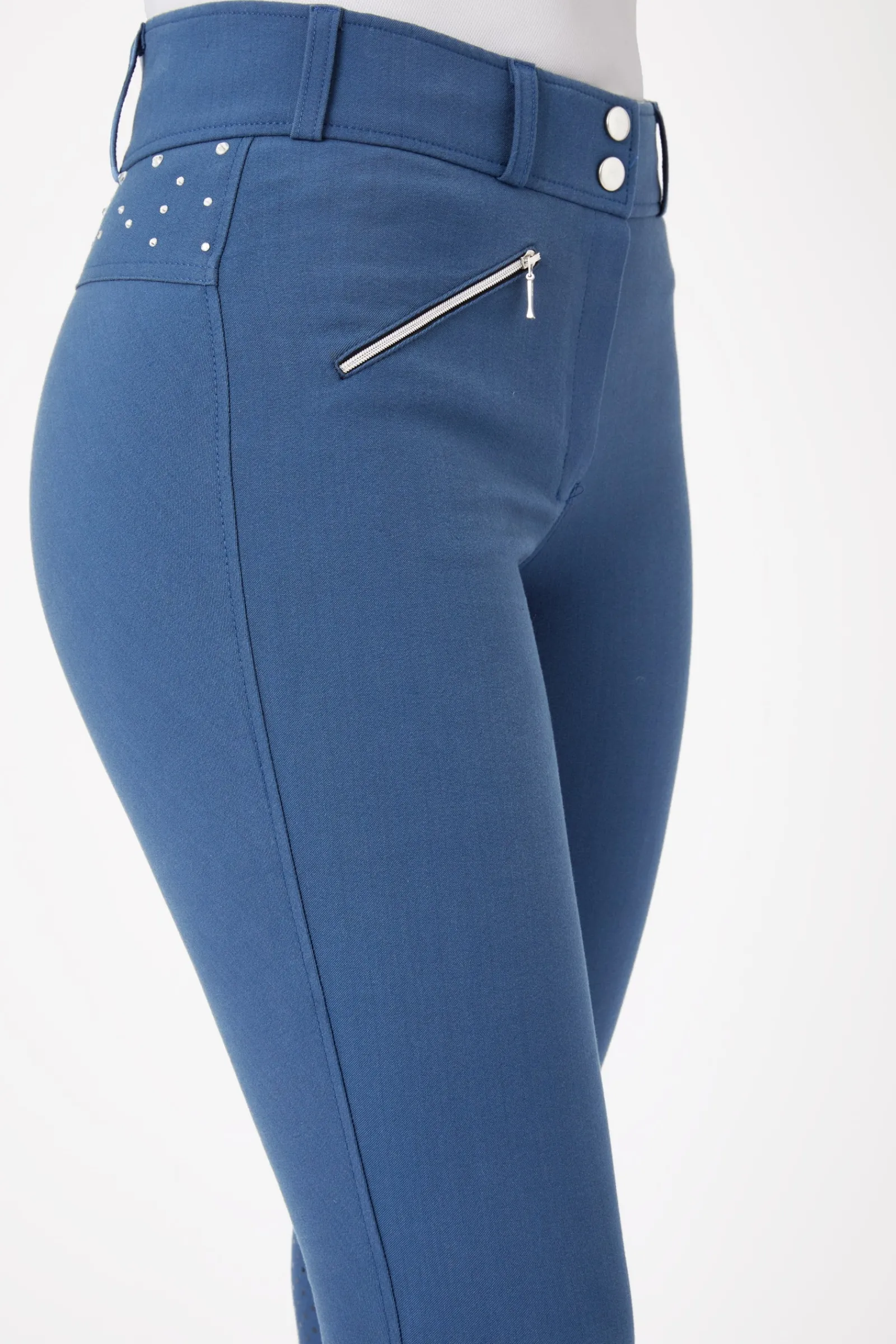 Horze Damen Vollbesatzreithose mit hohem Bund und Kristallen*Damen Reithose Für Damen Mit Vollbesatz