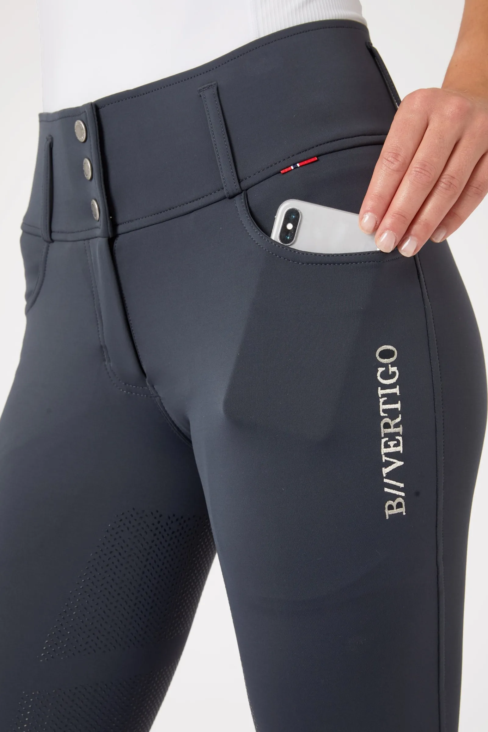 B Vertigo Damenreithose Meghan mit hohem Bund und Vollbesatz UPF 50+*Damen Reithose Für Damen Mit Vollbesatz