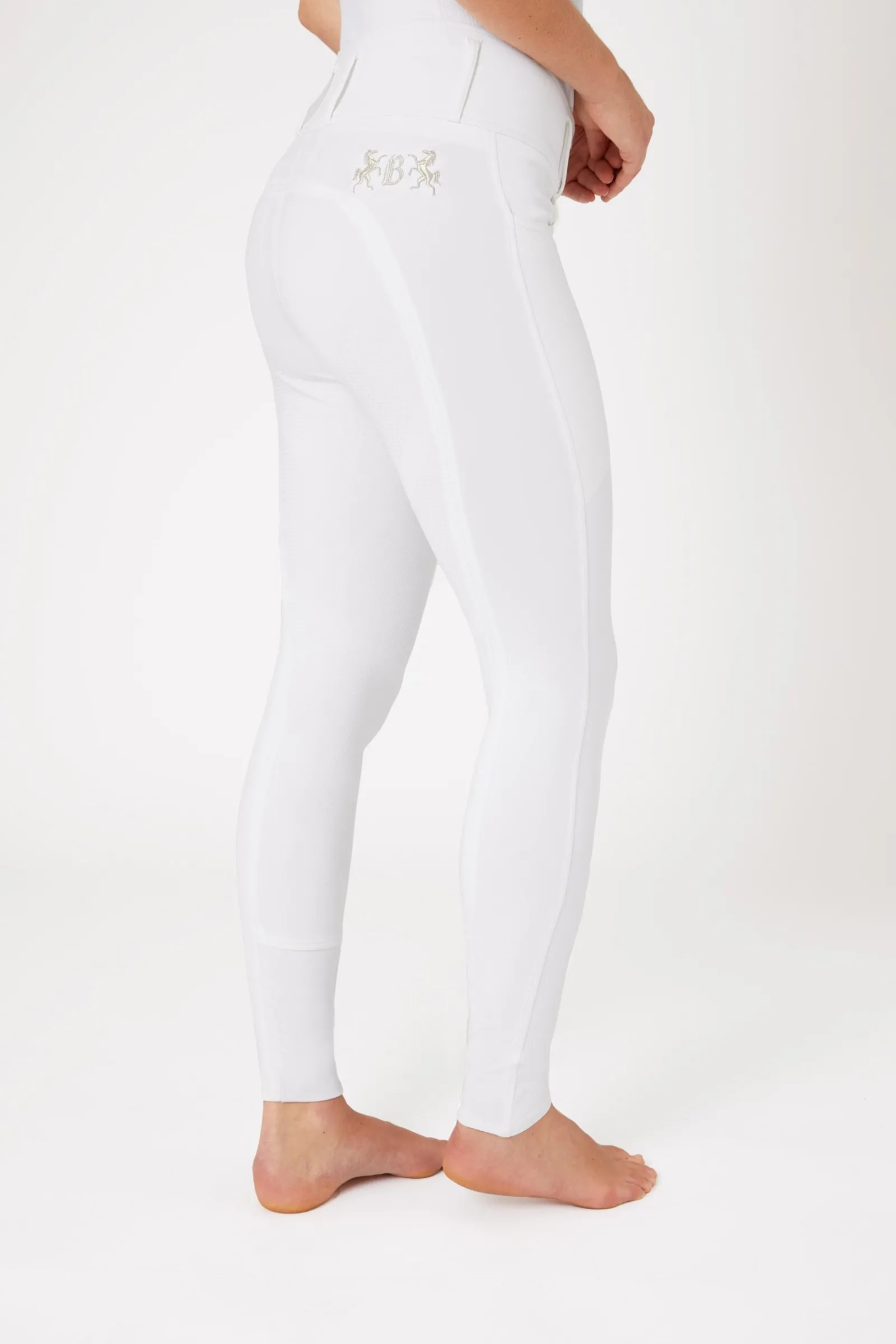 B Vertigo Damenreithose Meghan mit hohem Bund und Vollbesatz UPF 50+*Damen Reithose Für Damen Mit Vollbesatz
