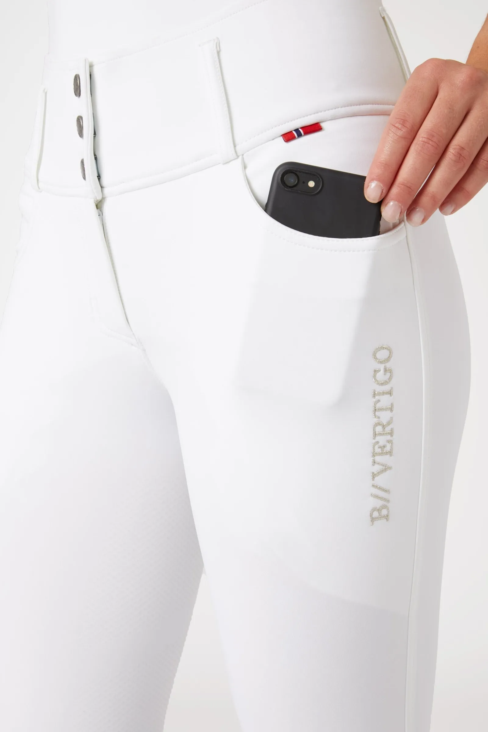 B Vertigo Damenreithose Meghan mit hohem Bund und Vollbesatz UPF 50+*Damen Reithose Für Damen Mit Vollbesatz