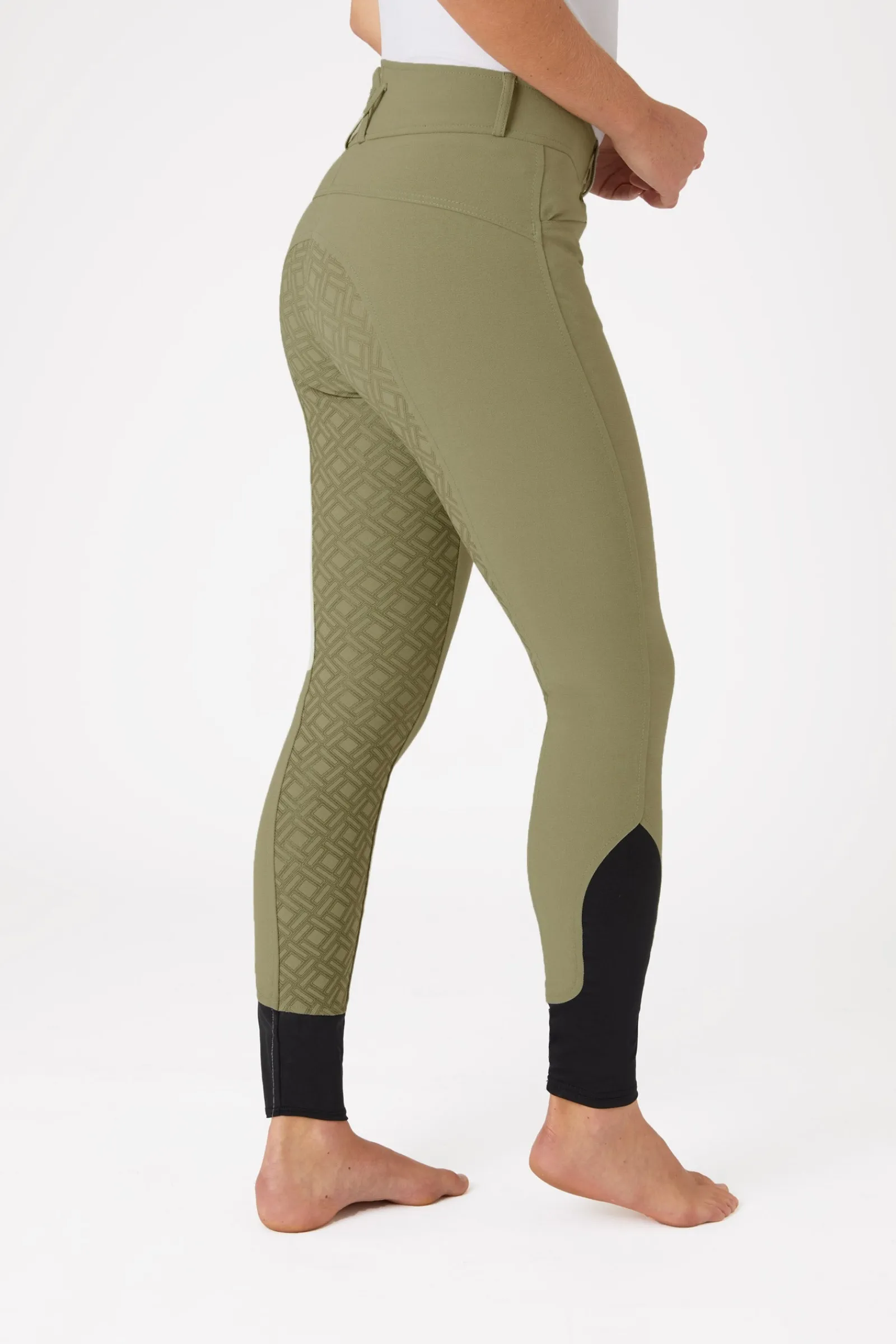 Horze Damenreithose mit Vollbesatz und hohem Bund*Damen Reithose Für Damen Mit Vollbesatz
