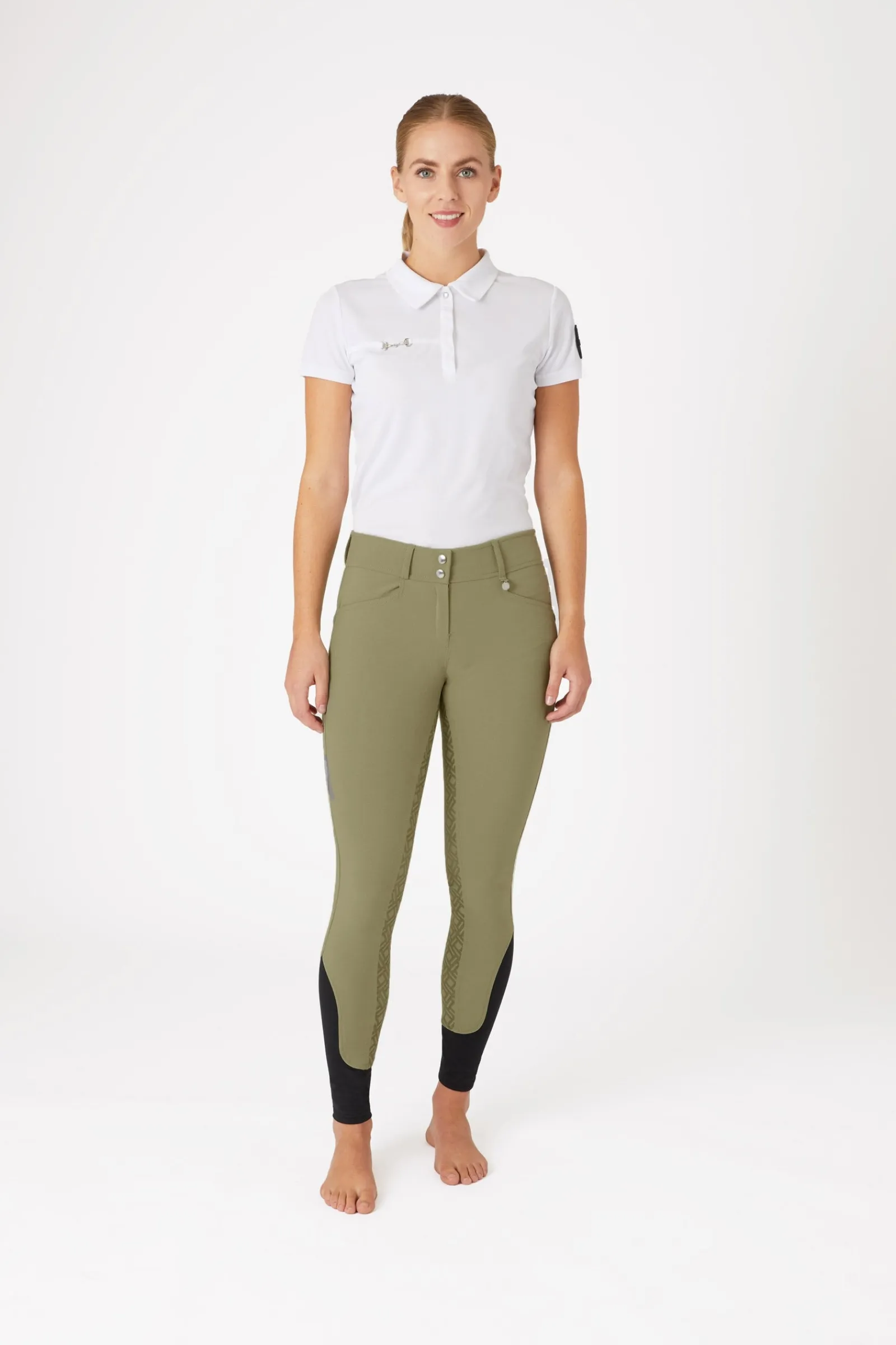 Horze Damenreithose mit Vollbesatz und hohem Bund*Damen Reithose Für Damen Mit Vollbesatz