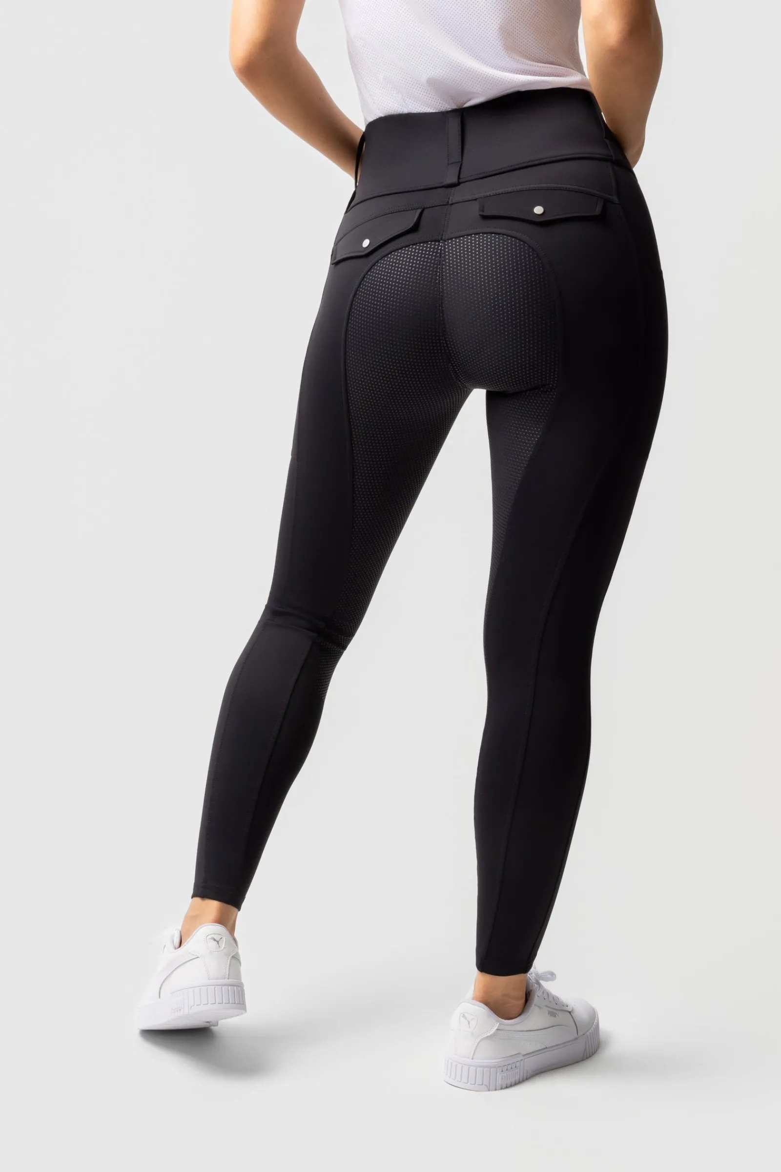 Horze Damenreitleggings Anya mit Vollbesatz aus Silikon UPF 50+*Damen Reitleggings Für Damen