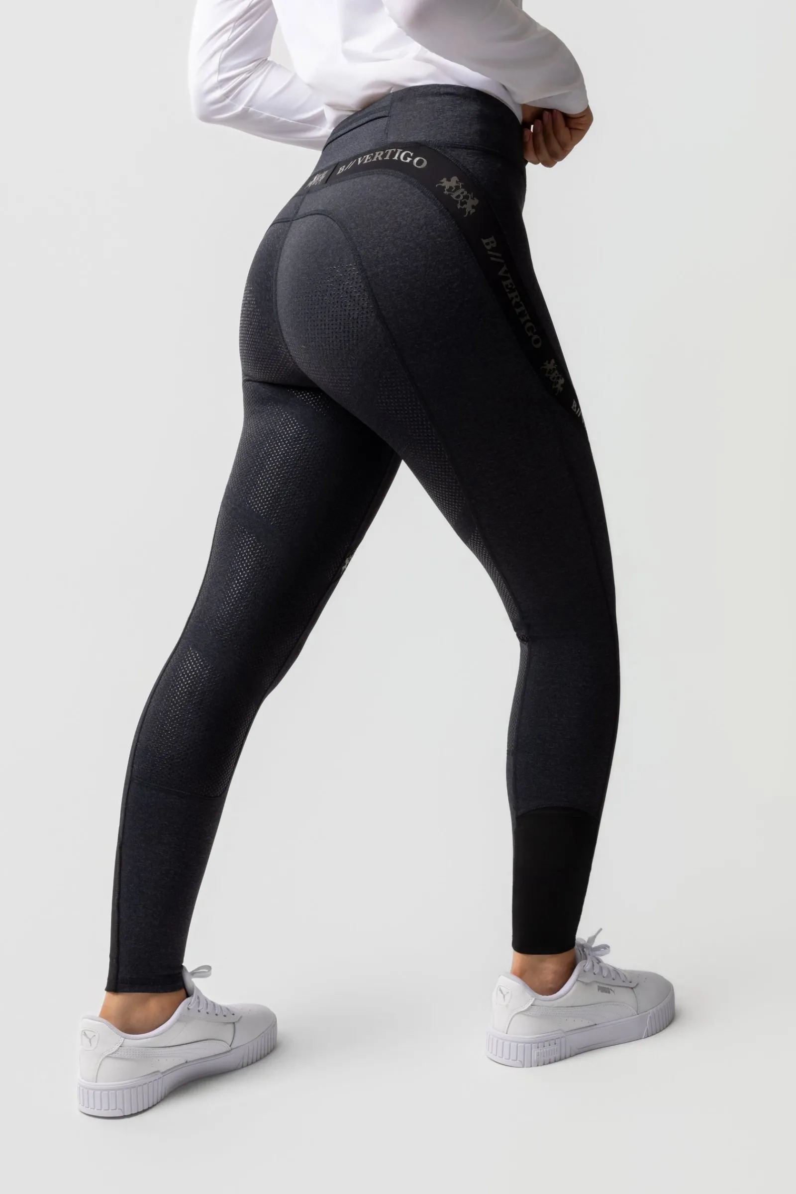 B Vertigo Damenreitleggings Jenny mit Vollbesatz aus Silikon UPF 40+*Damen Reitleggings Für Damen
