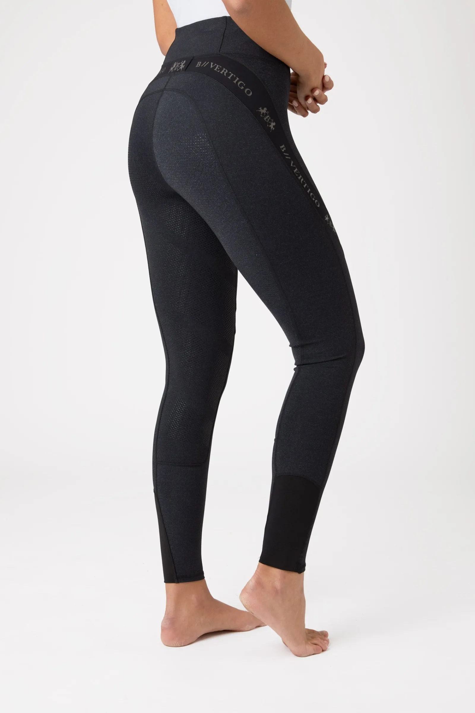 B Vertigo Damenreitleggings Jenny mit Vollbesatz aus Silikon UPF 40+*Damen Reitleggings Für Damen