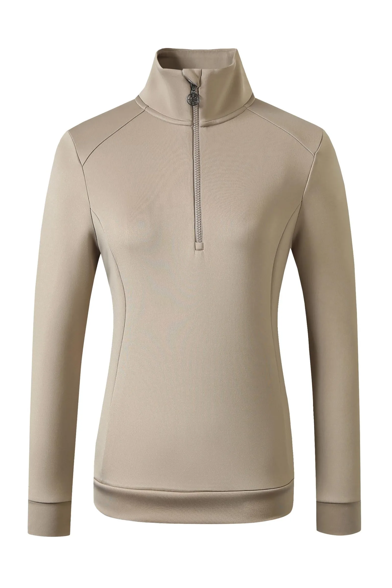 Covalliero Damen-Sweatshirt mit halbem Reißverschluss SS25*Damen Damenpullover & Hoodies