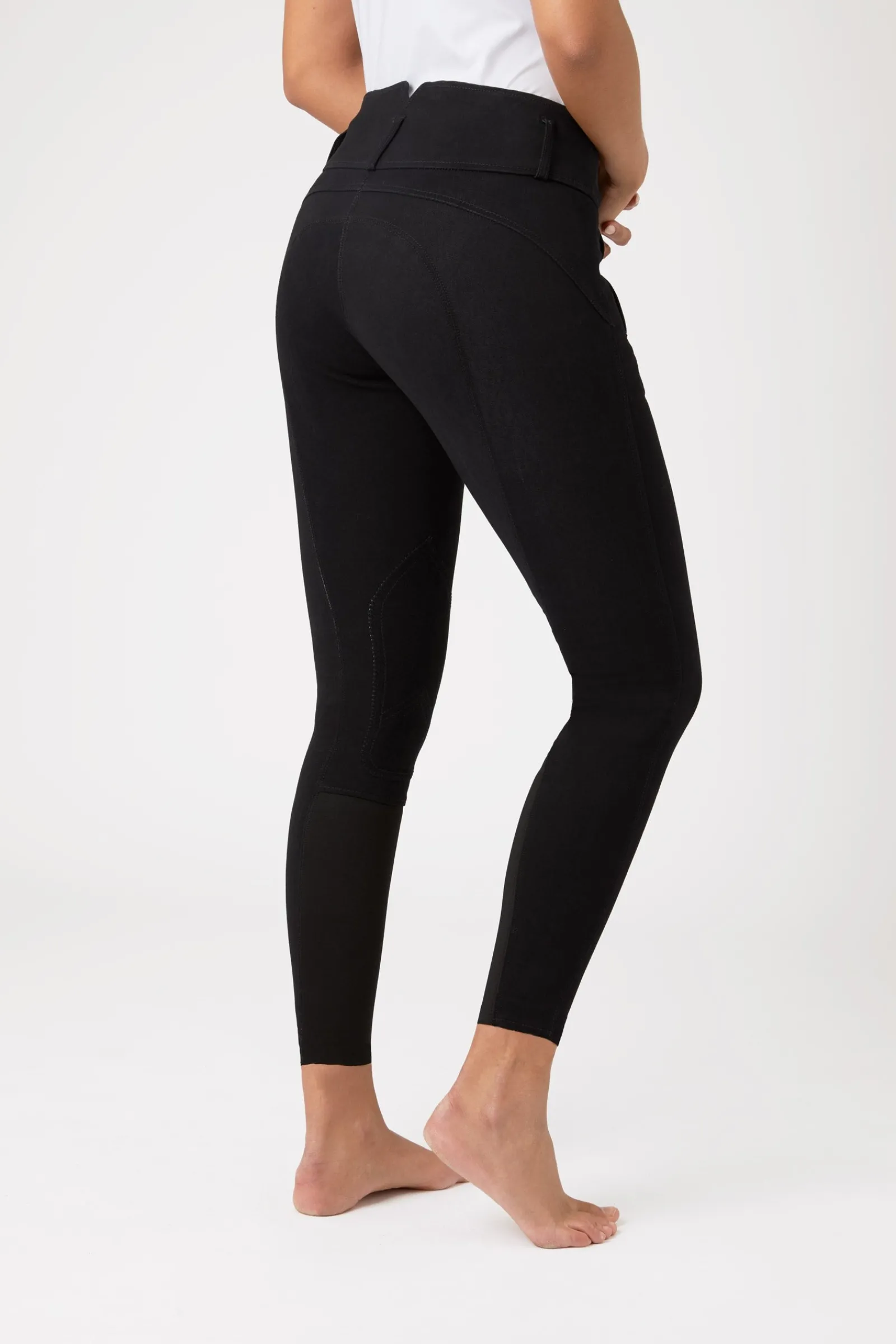 Horze Daniela Damenreithose mit Kniebesatz aus Synthetikleder*Damen Reithose Für Damen Mit Kniebesatz